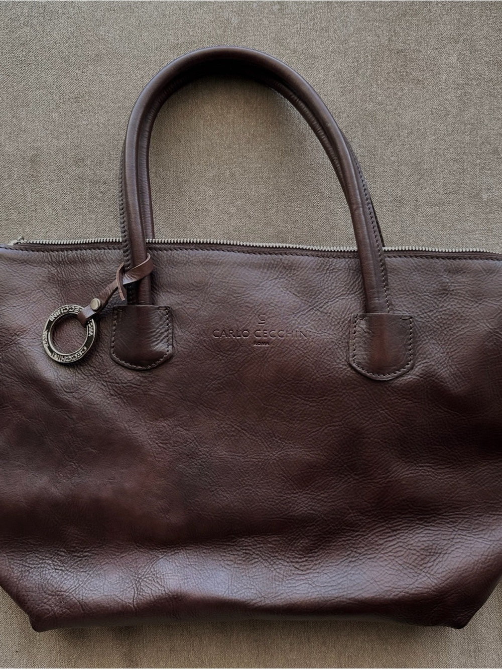 Carlo Cecchini Brown Leather Purse